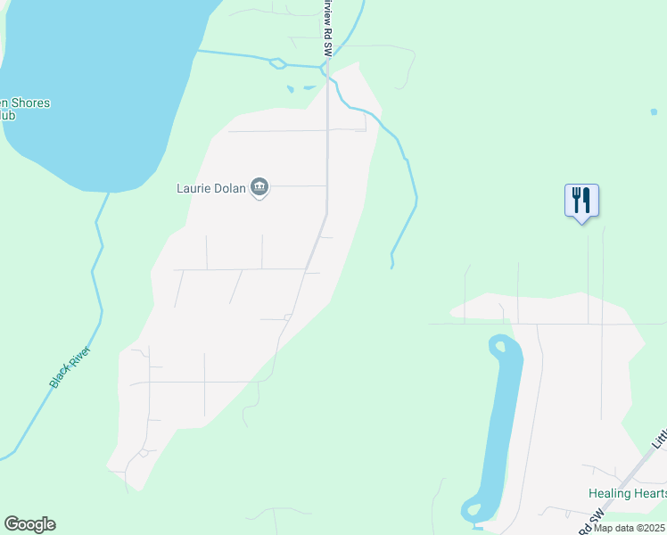 map of restaurants, bars, coffee shops, grocery stores, and more near 4224 Fern Court Southwest in Olympia