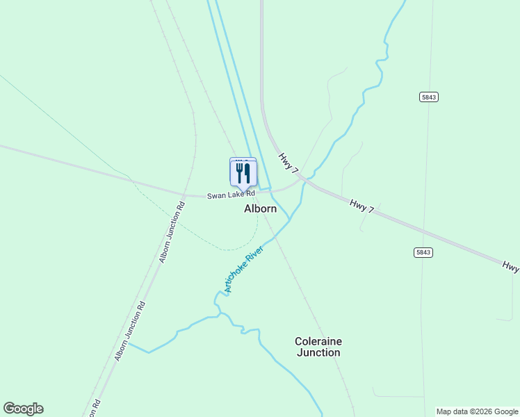 map of restaurants, bars, coffee shops, grocery stores, and more near in Alborn