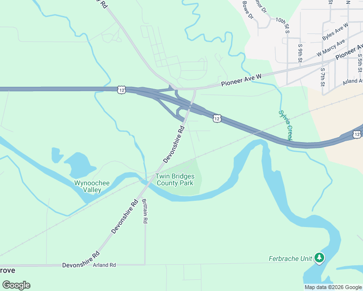 map of restaurants, bars, coffee shops, grocery stores, and more near 73 Devonshire Road in Montesano
