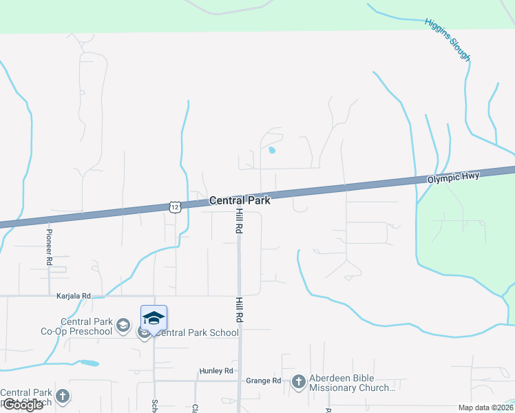 map of restaurants, bars, coffee shops, grocery stores, and more near 6818 Olympic Highway in Aberdeen