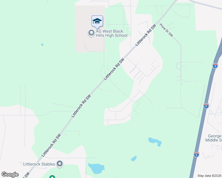map of restaurants, bars, coffee shops, grocery stores, and more near 7731 Littlerock Road Southwest in Olympia