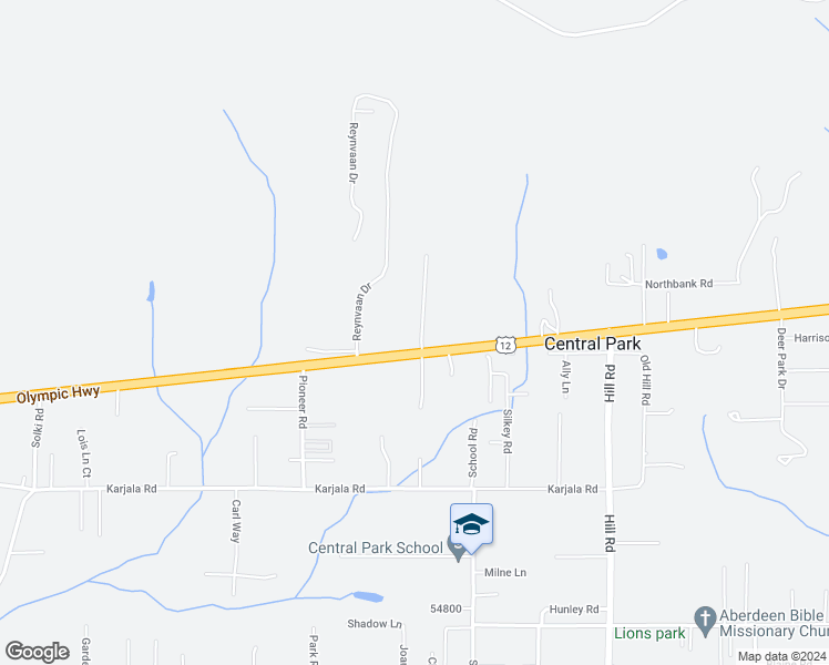 map of restaurants, bars, coffee shops, grocery stores, and more near 105 Hirschbeck Heights in Aberdeen