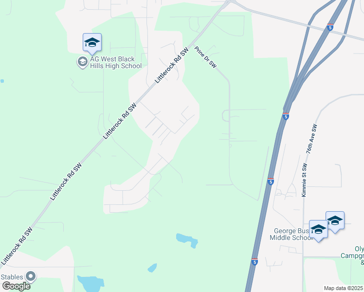 map of restaurants, bars, coffee shops, grocery stores, and more near 7749 Osborn Street Southwest in Olympia
