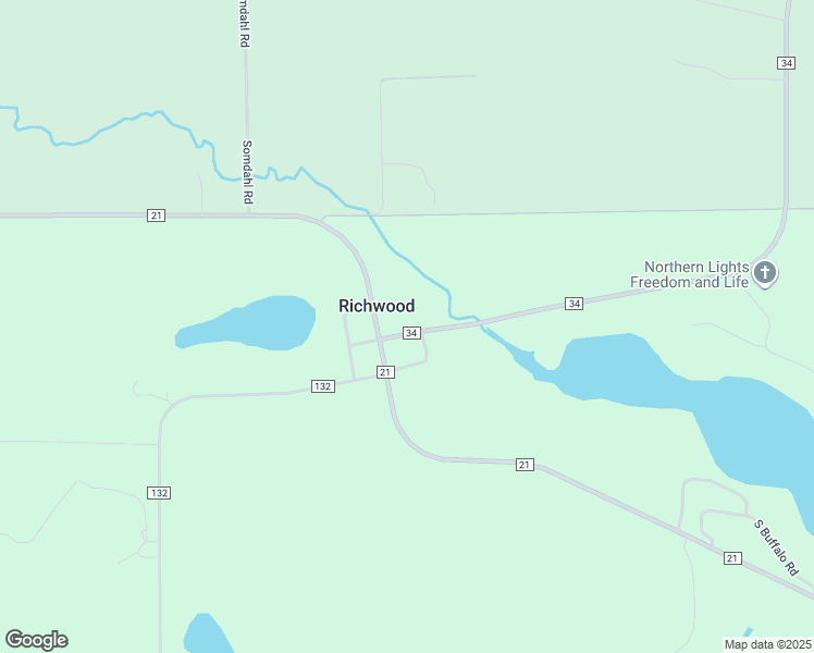 map of restaurants, bars, coffee shops, grocery stores, and more near 27350 County Highway 34 in Richwood