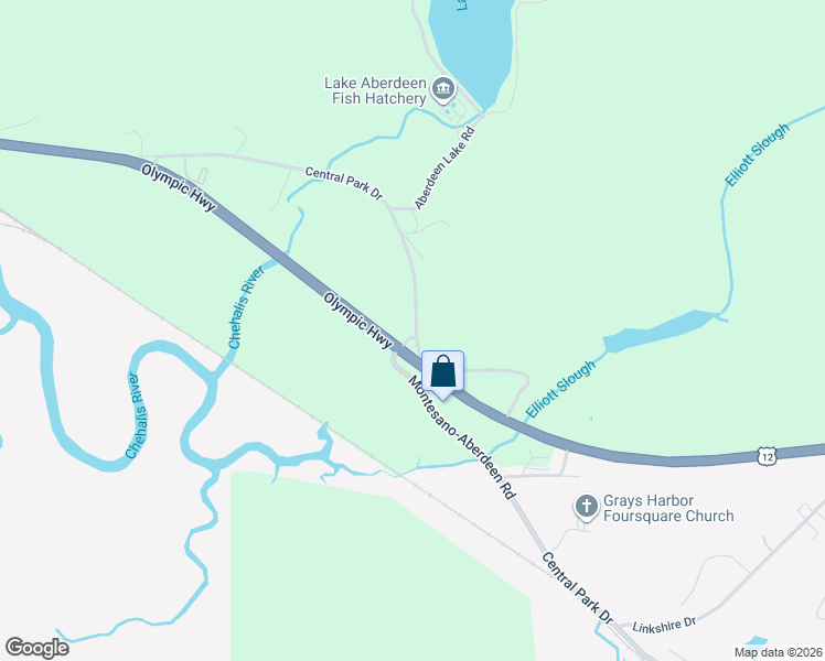 map of restaurants, bars, coffee shops, grocery stores, and more near 4403 Aberdeen Lake Road in Aberdeen