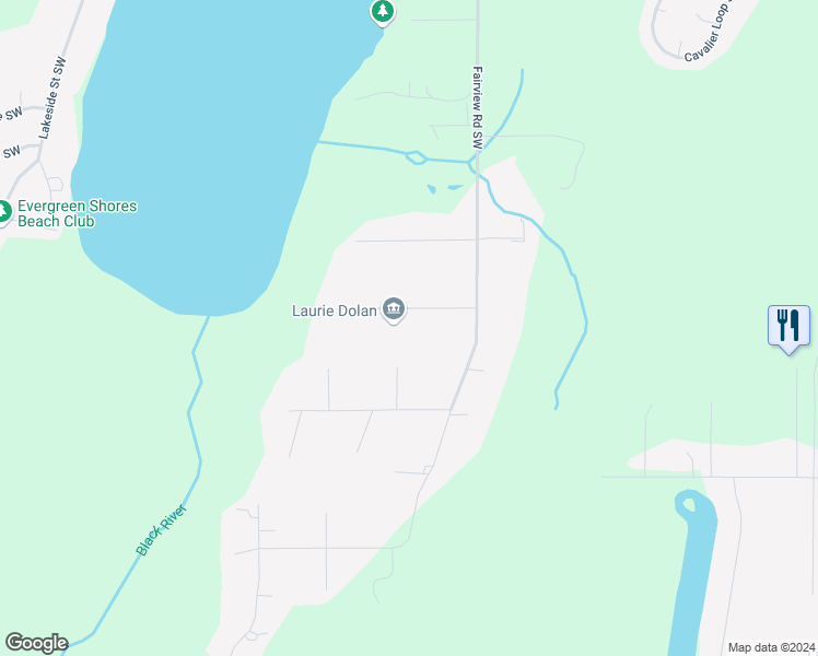 map of restaurants, bars, coffee shops, grocery stores, and more near 4318 78th Avenue Southwest in Olympia