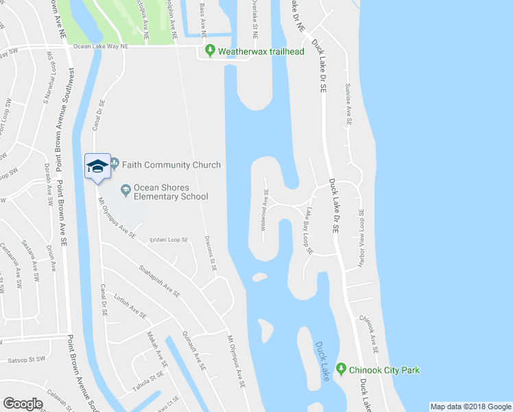 map of restaurants, bars, coffee shops, grocery stores, and more near 298 Wildwood Avenue Southeast in Ocean Shores