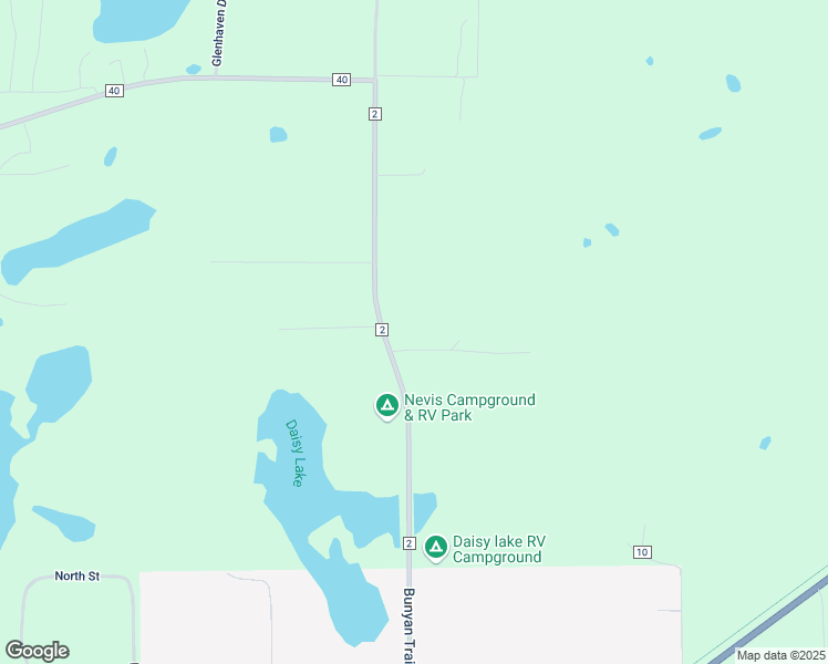 map of restaurants, bars, coffee shops, grocery stores, and more near 21956 County 2 in Nevis