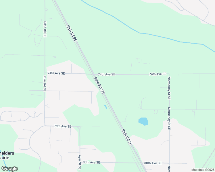 map of restaurants, bars, coffee shops, grocery stores, and more near 7434 Rich Road Southeast in Olympia