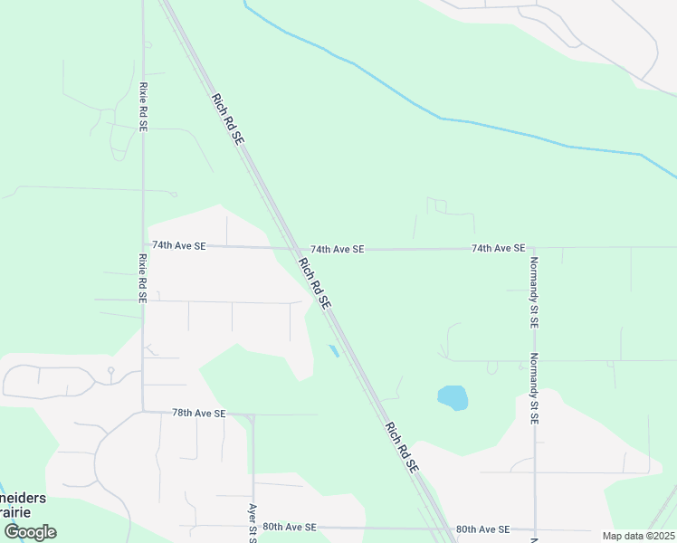 map of restaurants, bars, coffee shops, grocery stores, and more near 7434 Rich Road Southeast in Olympia