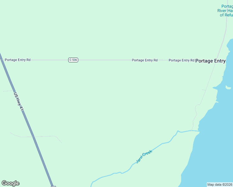 map of restaurants, bars, coffee shops, grocery stores, and more near Portage Entry Road in Chassell