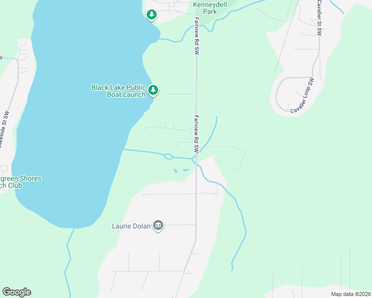 map of restaurants, bars, coffee shops, grocery stores, and more near 7415 Fairview Road Southwest in Olympia