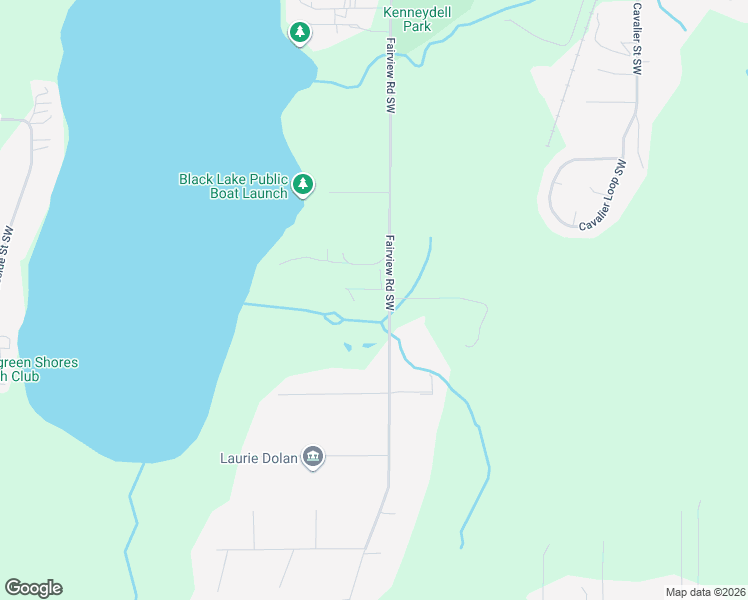 map of restaurants, bars, coffee shops, grocery stores, and more near 7415 Fairview Road Southwest in Olympia