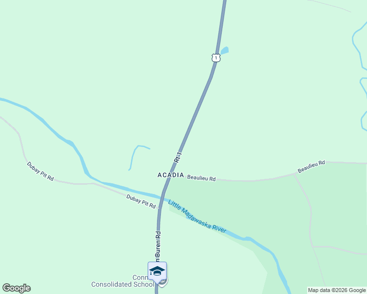 map of restaurants, bars, coffee shops, grocery stores, and more near 1707 Van Buren Road in New Sweden