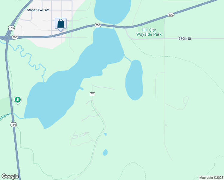 map of restaurants, bars, coffee shops, grocery stores, and more near 544 100 Quadna Road in Hill City