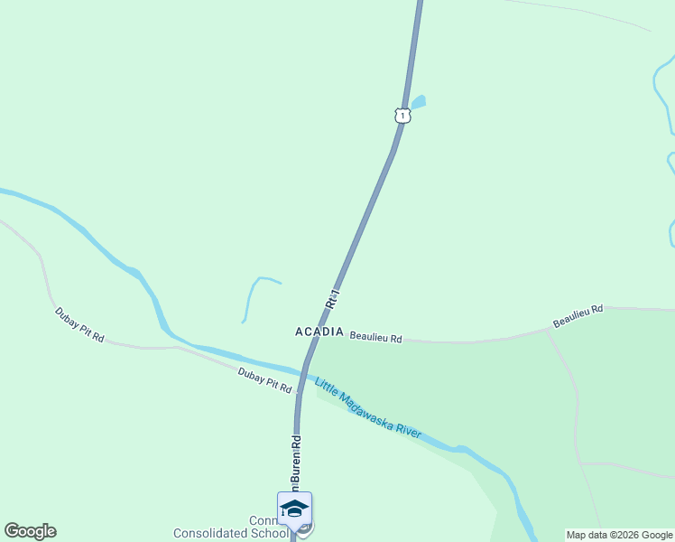 map of restaurants, bars, coffee shops, grocery stores, and more near 1707 Van Buren Road in New Sweden