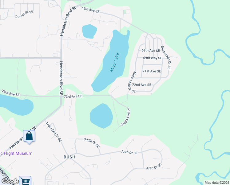 map of restaurants, bars, coffee shops, grocery stores, and more near 7240 Twin Cedar Lane Southeast in Olympia