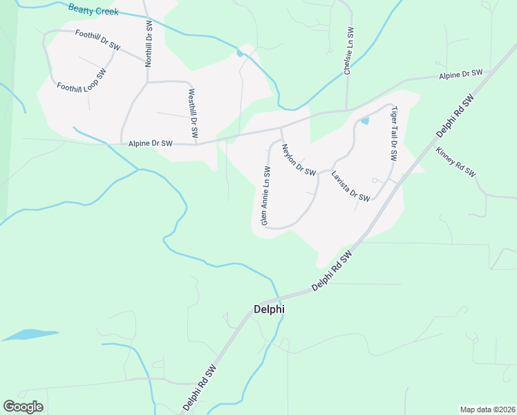 map of restaurants, bars, coffee shops, grocery stores, and more near 7121 Glen Annie Lane Southwest in Olympia