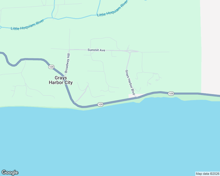 map of restaurants, bars, coffee shops, grocery stores, and more near 14 Boursaw Avenue in Hoquiam