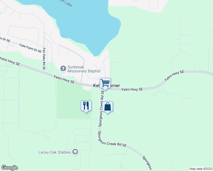 map of restaurants, bars, coffee shops, grocery stores, and more near in Kellys Korner