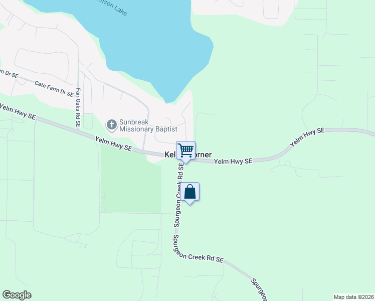 map of restaurants, bars, coffee shops, grocery stores, and more near in Thurston County