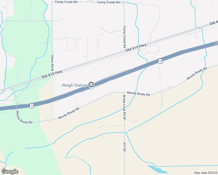 map of restaurants, bars, coffee shops, grocery stores, and more near 147 Monte Brady Road in Montesano