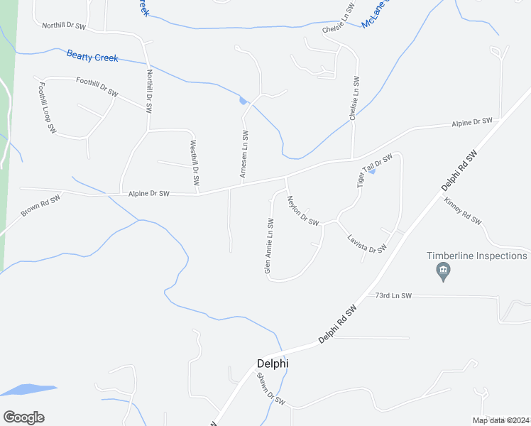 map of restaurants, bars, coffee shops, grocery stores, and more near 7009 Glen Annie Lane Southwest in Olympia