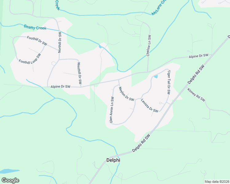 map of restaurants, bars, coffee shops, grocery stores, and more near 6826 Glen Annie Lane Southwest in Olympia