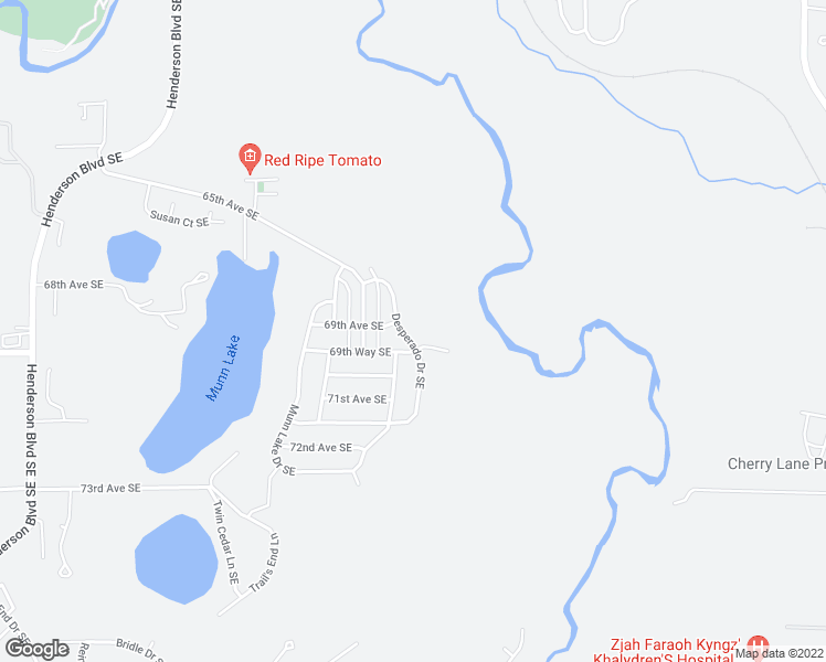 map of restaurants, bars, coffee shops, grocery stores, and more near 6904 Desperado Drive Southeast in Olympia