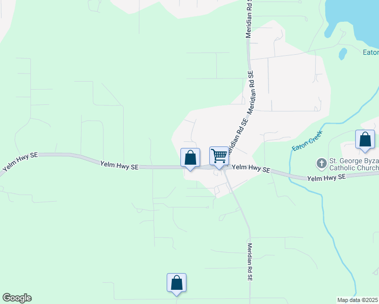 map of restaurants, bars, coffee shops, grocery stores, and more near 6825 Summerset Drive Southeast in Olympia