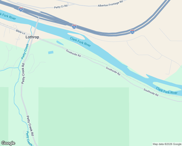 map of restaurants, bars, coffee shops, grocery stores, and more near 29915 S Side Rd in Alberton