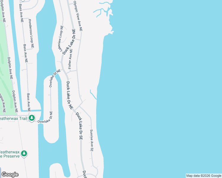 map of restaurants, bars, coffee shops, grocery stores, and more near 319 Pearsall Street in Ocean Shores