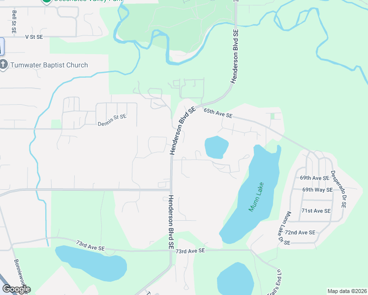 map of restaurants, bars, coffee shops, grocery stores, and more near 1216 68th Avenue Southeast in Olympia