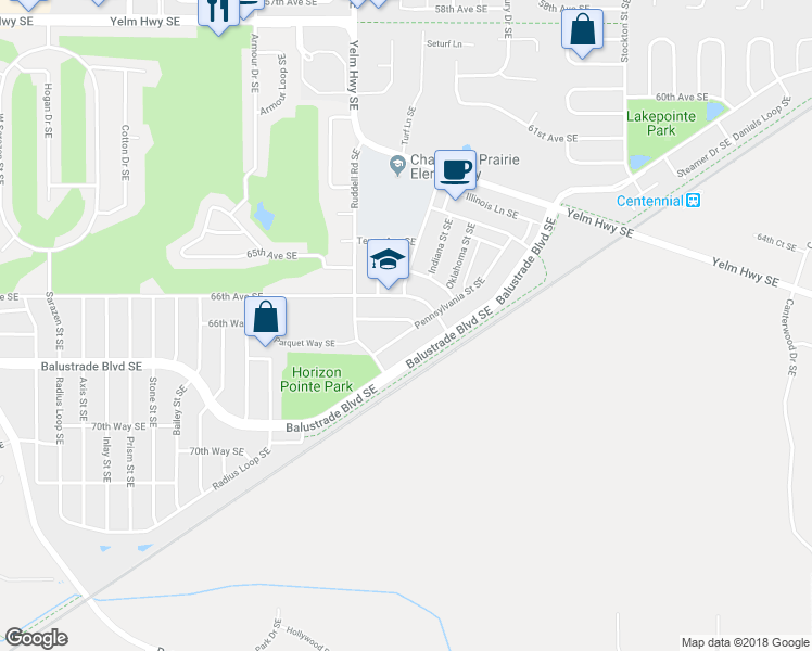 map of restaurants, bars, coffee shops, grocery stores, and more near 5825 Vermont Avenue Southeast in Olympia