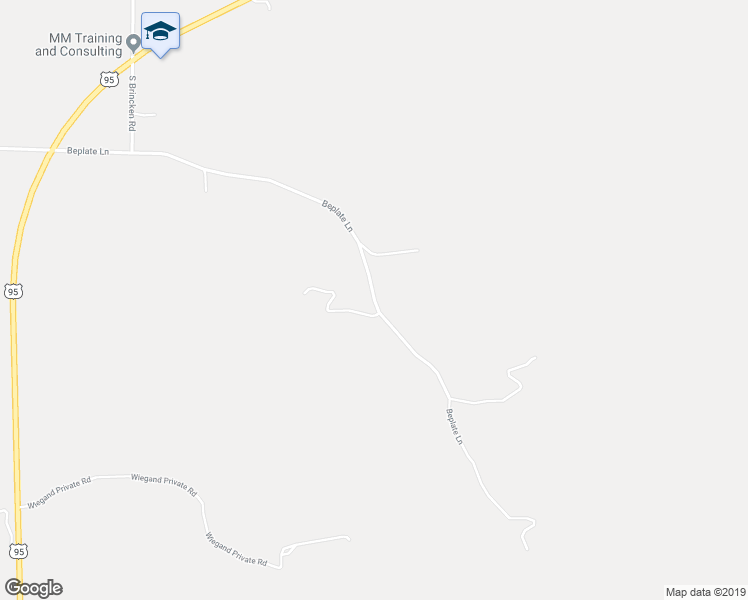 map of restaurants, bars, coffee shops, grocery stores, and more near Beplate Lane in Potlatch