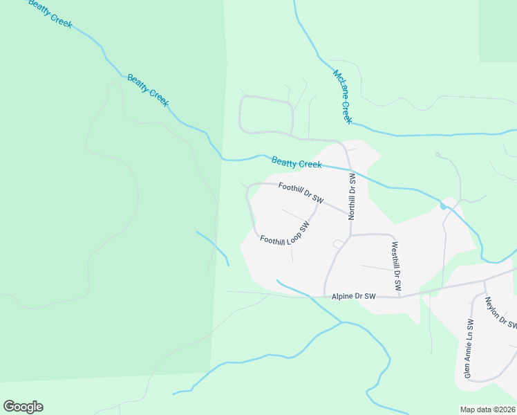 map of restaurants, bars, coffee shops, grocery stores, and more near 7031 Foothill Loop Southwest in Olympia