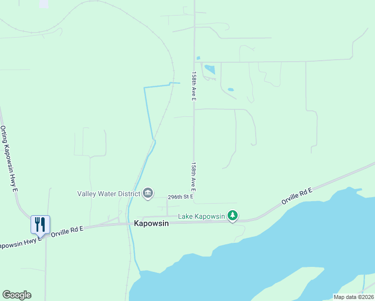 map of restaurants, bars, coffee shops, grocery stores, and more near in Kapowsin