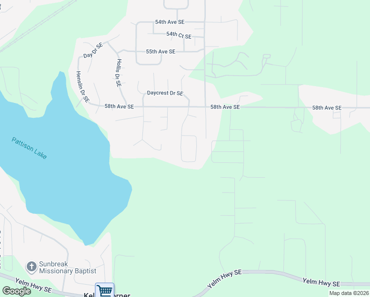 map of restaurants, bars, coffee shops, grocery stores, and more near 5936 Winnwood Drive Southeast in Olympia