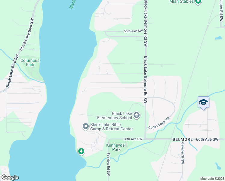 map of restaurants, bars, coffee shops, grocery stores, and more near 4125 60th Avenue Southwest in Olympia