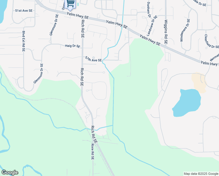 map of restaurants, bars, coffee shops, grocery stores, and more near 3134 60th Loop Southeast in Olympia