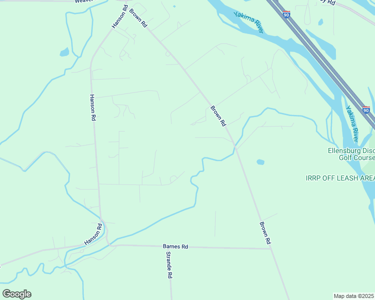 map of restaurants, bars, coffee shops, grocery stores, and more near 1115 Brown Road in Ellensburg