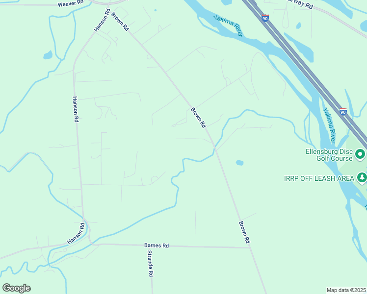 map of restaurants, bars, coffee shops, grocery stores, and more near 1115 Brown Rd in Ellensburg