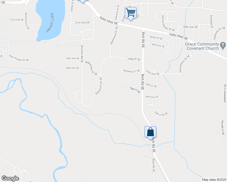 map of restaurants, bars, coffee shops, grocery stores, and more near 2818 60th Lane Southeast in Olympia