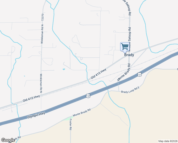 map of restaurants, bars, coffee shops, grocery stores, and more near 13 West Barrett Road in Montesano