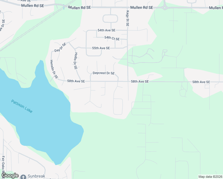 map of restaurants, bars, coffee shops, grocery stores, and more near 5821 Winnwood Drive Southeast in Olympia
