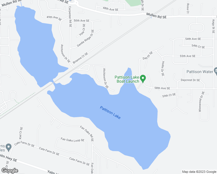 map of restaurants, bars, coffee shops, grocery stores, and more near 7741 Atchinson Drive Southeast in Olympia