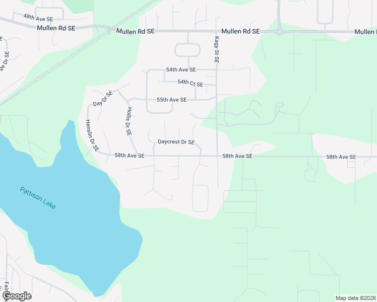 map of restaurants, bars, coffee shops, grocery stores, and more near 8341 Daycrest Drive Southeast in Olympia
