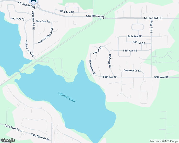 map of restaurants, bars, coffee shops, grocery stores, and more near 5633 Henslin Drive Southeast in Olympia