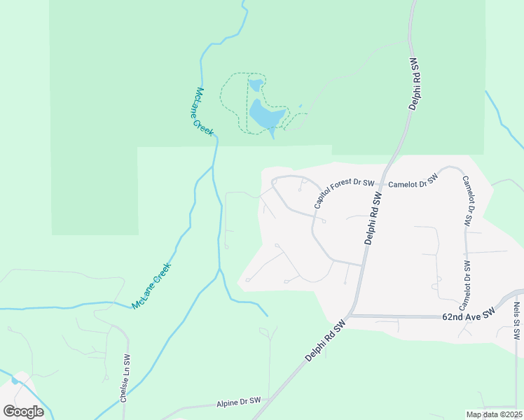 map of restaurants, bars, coffee shops, grocery stores, and more near 5823 Capitol Creek Lane Southwest in Olympia