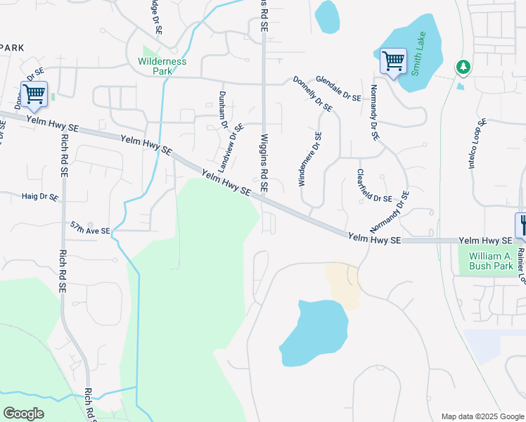 map of restaurants, bars, coffee shops, grocery stores, and more near in Thurston County